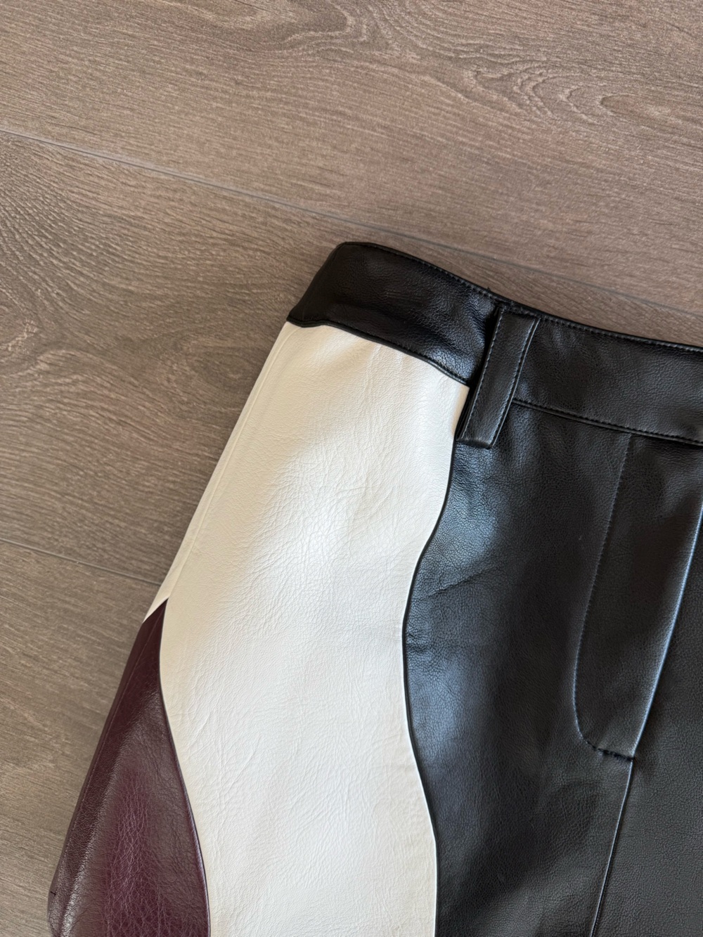 Revolve Leather Mini Skirt - Picture 3 of 8